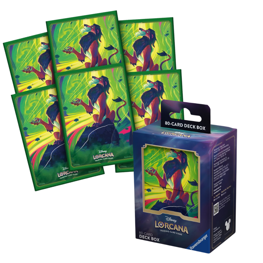 Disney Lorcana: Deckbox + Sleeves Bundle "Scar"