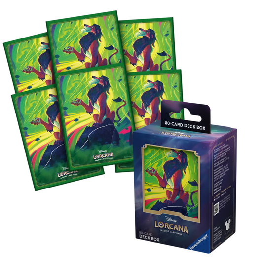 Disney Lorcana: Deckbox + Sleeves Bundle "Scar"